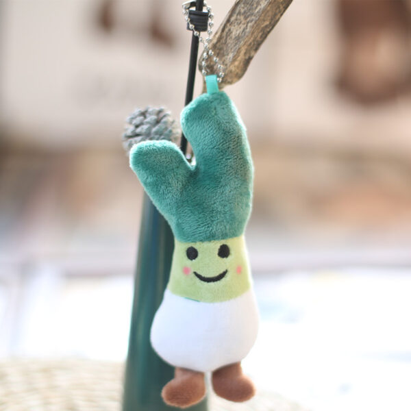 Cute Vegetable Cabbage Broccoli Corn Bamboo Shoots Small Pendant Plush Doll Bag Charm Keychain Doll