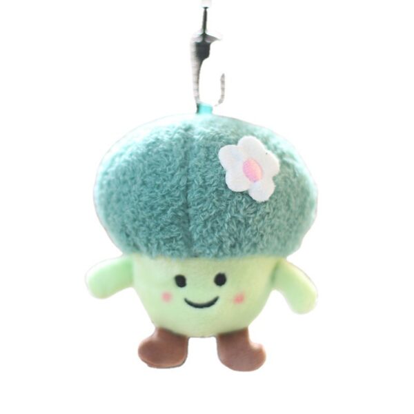 Cute Vegetable Cabbage Broccoli Corn Bamboo Shoots Small Pendant Plush Doll Bag Charm Keychain Doll