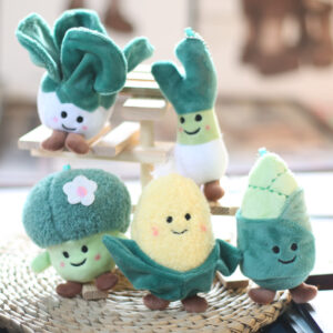 a3fb5207-e10d-4c31-82a9-ed8a9886e2c7.jpg Cute Vegetable Cabbage Broccoli Corn Bamboo Shoots Small Pendant Plush Doll Bag Charm Keychain Doll